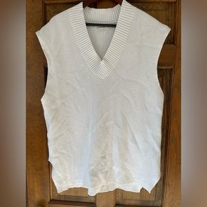 Anthropologie one Size Sweater Vest White